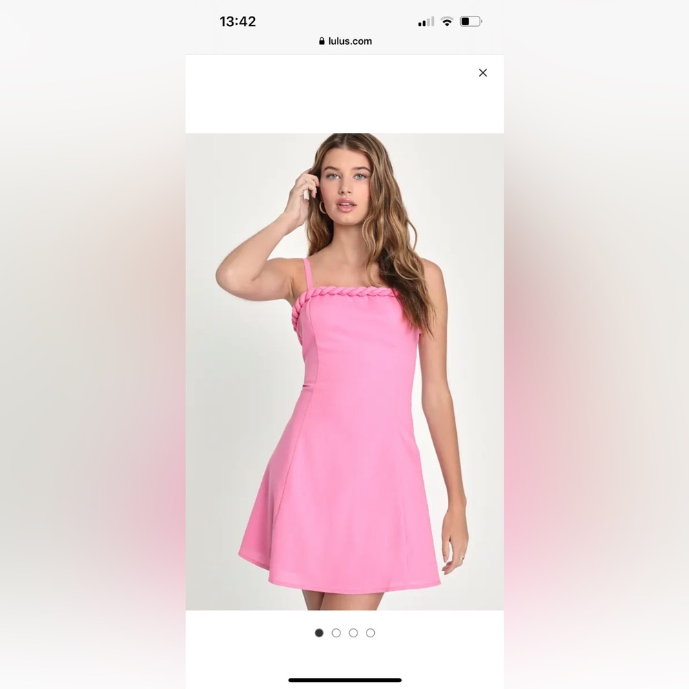 Lulus pink babydoll dress